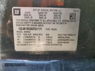 2016 Chevrolet Silverado 3500HD High Country with VIN 1GC4K1E82GF221171, listed as a Copart auction lot 49282265 with 91,249 mi miles and Salvage Title. Bid and sale history available at carsss.com. Image 12.