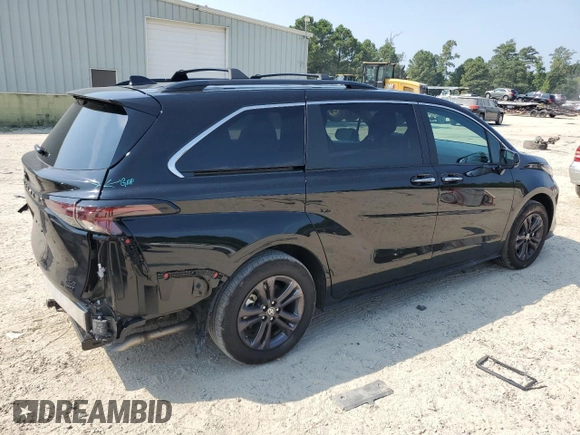 2024 Toyota Sienna LE with VIN 5TDCSKFC6RS111621, listed as a Copart auction lot 74657494 with 19,733 mi miles and Salvage Title. Bid and sale history available at carsss.com. Image 3.