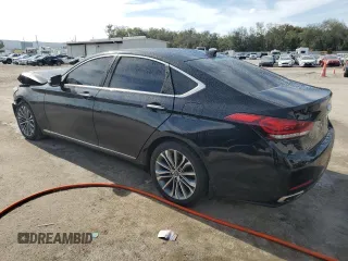 2016 Hyundai Genesis 3.8L with VIN KMHGN4JE7GU107868, listed as a Copart auction lot 42967975 with 128,620 mi miles and Salvage Title. Bid and sale history available at DreamBid. Image 2.