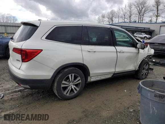 2017 Honda Pilot EX-L with VIN 5FNYF6H57HB061878, listed as a Copart auction lot 51531215 with 95,986 mi miles and Salvage Title. Bid and sale history available at DreamBid. Image 3.