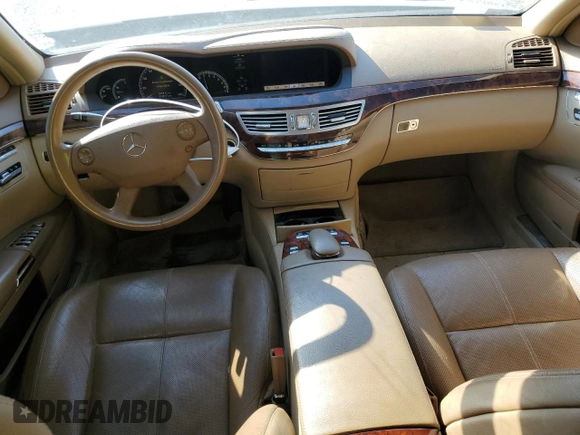 2007 Mercedes-Benz S 550 with VIN WDDNG71X37A063481, listed as a Copart auction lot 52700355 with 213,817 mi miles and Salvage Title. Bid and sale history available at carsss.com. Image 8.