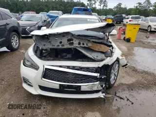2014 Infiniti Q50 Premium with VIN JN1BV7AP1EM693338, listed as a Copart auction lot 58061545 with 97,290 mi miles and Salvage title. Bid and sale history available at DreamBid. Image 5.