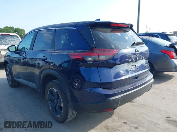 2024 Nissan Rogue SV with VIN 5N1BT3BA5RC698328, listed as a IAAI auction lot 42218726 with 24,512 mi miles and . Bid and sale history available at carsss.com. Image 3.