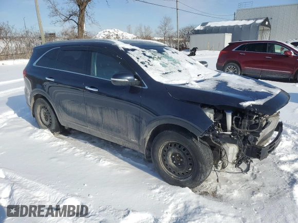 2019 Kia Sorento EX V6 with VIN 5XYPHDA53KG492075, listed as a Copart auction lot 46924185 with 155,982 mi miles and Salvage Title. Bid and sale history available at carsss.com. Image 4.