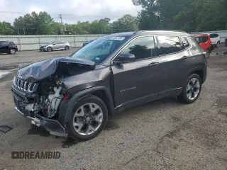 2019 Jeep Compass Limited with VIN 3C4NJCCB8KT664554, listed as a Copart auction lot 54907105 with 72,748 mi miles and Salvage title. Bid and sale history available at DreamBid. Image 1.
