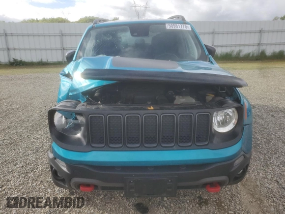 2021 Jeep Renegade Trailhawk z VIN ZACNJDC16MPM10006, wystawiony jako Copart lot #50981775 z przebiegiem 36 884 mil mil oraz Szkoda całkowita • Salvage title. Historia ofert i sprzedaży dostępna na DreamBid. Obrazek 5.