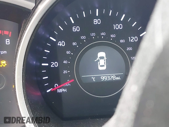 2015 Kia Optima LX with VIN 5XXGM4A77FG431285, listed as a IAAI auction lot 38792800 with 99,378 mi miles and . Bid and sale history available at DreamBid. Image 7.