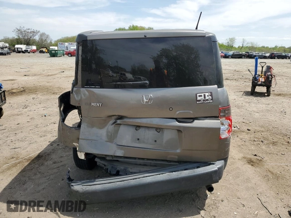 2007 Honda Element EX with VIN 5J6YH28777L003652, listed as a Copart auction lot 54161685 with 211,336 mi miles and Salvage Title. Bid and sale history available at DreamBid. Image 6.