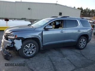 2021 GMC Acadia SLT z VIN 1GKKNUL42MZ197923, wystawiony jako Copart lot #82309214 z przebiegiem 93 223 mil mil oraz Szkoda całkowita • Salvage title. Historia ofert i sprzedaży dostępna na DreamBid. Obrazek 1.