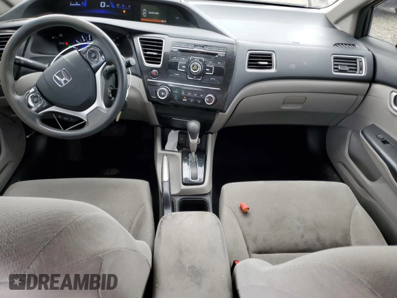 2013 Honda Civic LX with VIN 19XFB2F55DE228267, listed as a Copart auction lot 49819905 with 161,563 mi miles and Salvage Title. Bid and sale history available at DreamBid. Image 8.