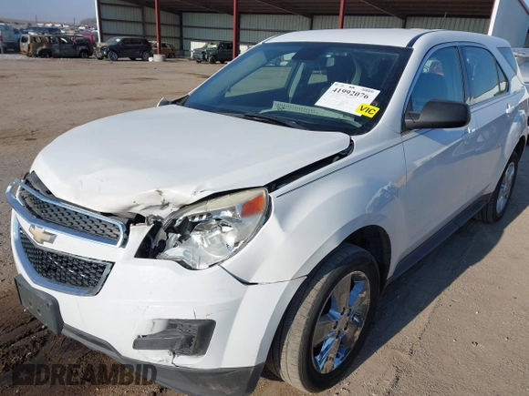 2014 Chevrolet Equinox LS with VIN 2GNALAEK6E6126607, listed as a IAAI auction lot 41992076 with 123,152 mi miles. Bid and sale history available at carsss.com. Image 6.