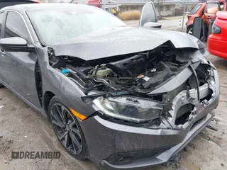 2020 Honda Civic Sedan Sport with VIN 2HGFC2F83LH540535, listed as a IAAI auction lot 41730827 with 80,648 mi miles. Bid and sale history available at carsss.com. Image 6.