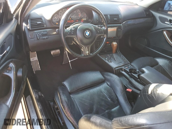 2001 BMW 3 Series 330Ci with VIN WBABN53421JU30014, listed as a Copart auction lot 46181895 with 238,938 mi miles and Salvage Title. Bid and sale history available at carsss.com. Image 8.