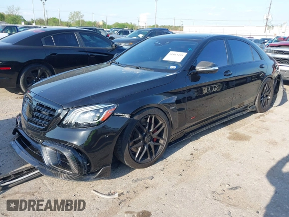 2018 Mercedes-Benz S 63 AMG with VIN WDDUG8JB0JA343131, listed as a IAAI auction lot 41863404 with 29,778 mi miles and . Bid and sale history available at DreamBid. Image 17.