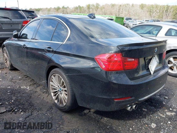 2013 BMW 3 Series 328i with VIN WBA3C1G50DNR49064, listed as a IAAI auction lot 41584598 with 179,034 mi miles. Bid and sale history available at carsss.com. Image 3.
