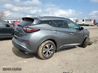 2020 Nissan Murano SV with VIN 5N1AZ2BS3LN105803, listed as a Copart auction lot 43709045 with 69,987 mi miles and Salvage Title. Bid and sale history available at carsss.com. Image 3.