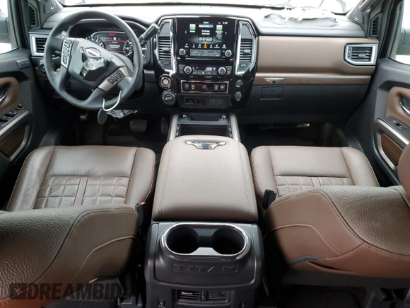 2023 Nissan Titan Platinum Reserve с VIN 1N6AA1ED5PN117960, выставлен на аукционе Copart как лот 50949235 с пробегом 19 754 миль миль и Списание • Salvage title. История ставок и продаж доступна на DreamBid. Изображение 8.
