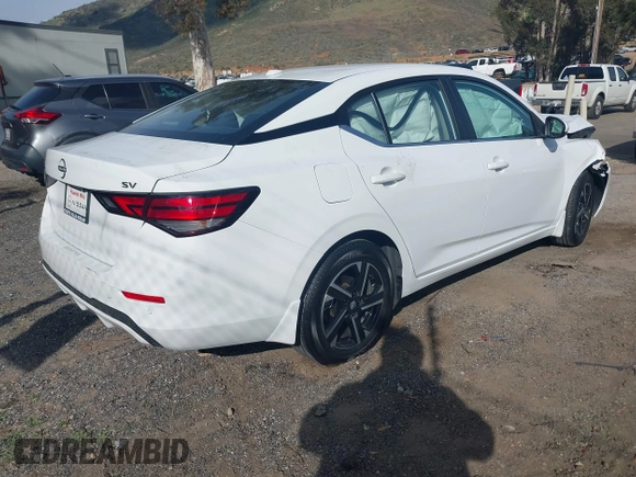 2024 Nissan Sentra SV with VIN 3N1AB8CV6RY362862, listed as a IAAI auction lot 41923401 with 12,332 mi miles and . Bid and sale history available at DreamBid. Image 4.