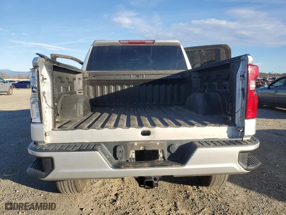2021 Chevrolet Silverado 1500 Custom with VIN 3GCPYBEK4MG139157, listed as a Copart auction lot 41528845 with 106,765 mi miles and Salvage Title. Bid and sale history available at carsss.com. Image 6.