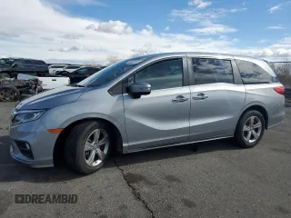 2020 Honda Odyssey EX with VIN 5FNRL6H5XLB009666, listed as a Copart auction lot 45526805 with 81,622 mi miles and Salvage Title. Bid and sale history available at DreamBid. Image 1.