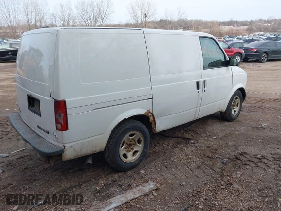 2003 Chevrolet Astro Cargo z VIN 1GCDM19X43B122767, wystawiony jako IAAI lot #41697869 z przebiegiem Nie podano mil oraz . Historia ofert i sprzedaży dostępna na DreamBid. Obrazek 4.