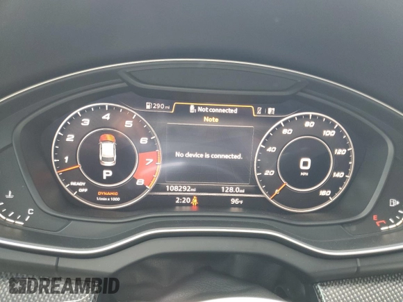 2018 Audi SQ5 Premium Plus with VIN WA1A4AFY7J2048896, listed as a Copart auction lot 67325664 with 108,292 mi miles and Clean Title. Bid and sale history available at DreamBid. Image 9.
