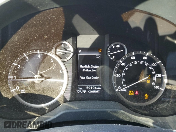 2022 Lexus GX with VIN JTJGM7BX8N5331485, listed as a Copart auction lot 42172535 with 59,194 mi miles and Salvage Title. Bid and sale history available at carsss.com. Image 9.