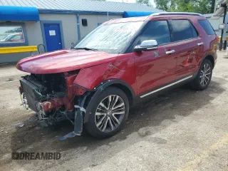 2017 Ford Explorer Platinum z VIN 1FM5K8HT3HGE11078, wystawiony jako Copart lot #54557835 z przebiegiem 112 832 mil mil oraz Szkoda całkowita • Salvage title. Historia ofert i sprzedaży dostępna na DreamBid. Obrazek 1.