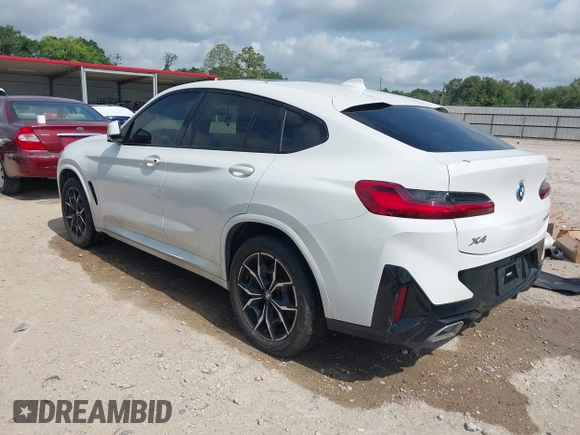 2023 BMW X4 xDrive30i с VIN 5UX33DT01P9S83083, выставлен на аукционе IAAI как лот 42252039 с пробегом Не указан миль и . История ставок и продаж доступна на DreamBid. Изображение 3.