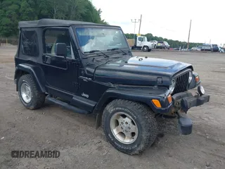 2001 Jeep Wrangler Sahara with VIN 1J4FA59S41P358035, listed as a IAAI auction lot 42685488 with 120,630 mi miles and . Bid and sale history available at DreamBid. Image 1.