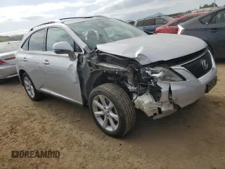 2010 Lexus RX 350 with VIN 2T2ZK1BA6AC033990, listed as a Copart auction lot 53587265 with 0 mi miles and Salvage Title. Bid and sale history available at carsss.com. Image 4.