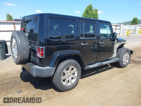 2016 Jeep Wrangler Unlimited Sahara with VIN 1C4BJWEG7GL250357, listed as a IAAI auction lot 42665881 with 102,168 mi miles and . Bid and sale history available at DreamBid. Image 4.