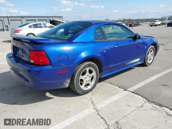 2003 Ford Mustang Standard with VIN 1FAFP40473F388884, listed as a IAAI auction lot 41973575 with 169,407 mi miles. Bid and sale history available at carsss.com. Image 4.