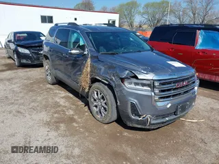 2021 GMC Acadia SLT z VIN 1GKKNULSXMZ102801, wystawiony jako IAAI lot #42062767 z przebiegiem 73 721 mil mil oraz . Historia ofert i sprzedaży dostępna na DreamBid. Obrazek 1.
