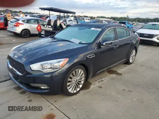 2015 Kia K900 Luxury with VIN KNALW4D43F6022254, listed as a Copart auction lot 73966104 with 52,161 mi miles and Salvage Title. Bid and sale history available at carsss.com. Image 1.