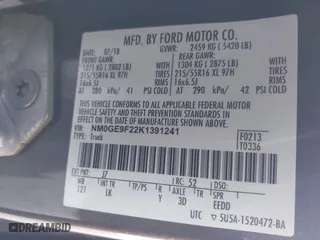 2019 Ford Transit Connect Wagon XLT with VIN NM0GE9F22K1391241, listed as a IAAI auction lot 41601446 with 127,161 mi miles. Bid and sale history available at carsss.com. Image 9.