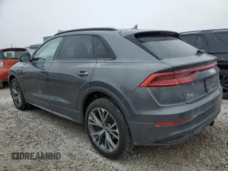 2021 Audi Q8 Premium with VIN WA1AVAF19MD004052, listed as a Copart auction lot 44625595 with 75,430 mi miles and Salvage Title. Bid and sale history available at carsss.com. Image 2.