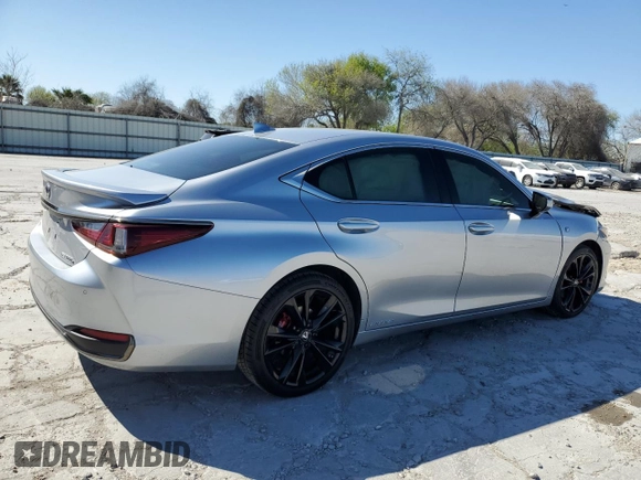 2022 Lexus ES 300h F Sport with VIN 58AGA1C1XNU015664, listed as a Copart auction lot 48647905 with 24,173 mi miles and Salvage title. Bid and sale history available at DreamBid. Image 3.