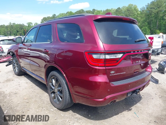 2018 Dodge Durango GT with VIN 1C4RDHDG8JC242066, listed as a IAAI auction lot 42199179 with 111,754 mi miles and . Bid and sale history available at DreamBid. Image 3.