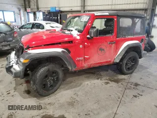 2018 Jeep Wrangler Sport S with VIN 1C4GJXAG1JW232637, listed as a Copart auction lot 45451105 with 116,235 mi miles and Salvage Title. Bid and sale history available at DreamBid. Image 1.