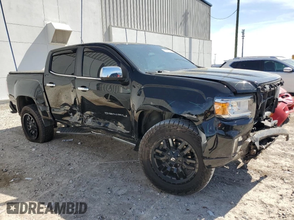 2021 GMC Canyon 2WD Denali with VIN 1GTG5EEN9M1171878, listed as a Copart auction lot 45887114 with 44,741 mi miles and Non Repairable. Bid and sale history available at carsss.com. Image 4.