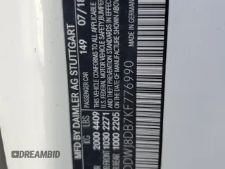 2019 Mercedes-Benz C 300 с VIN WDDWJ8DB7KF776990, выставлен на аукционе Copart как лот 48856795 с пробегом 79 617 миль миль и Чистый • Clean title. История ставок и продаж доступна на DreamBid. Изображение 12.