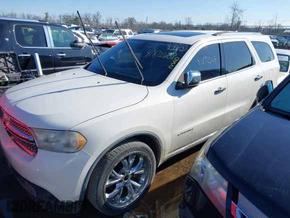 2012 Dodge Durango Citadel with VIN 1C4SDHET4CC180732, listed as a IAAI auction lot 41872508 with 127,081 mi miles and . Bid and sale history available at DreamBid. Image 2.