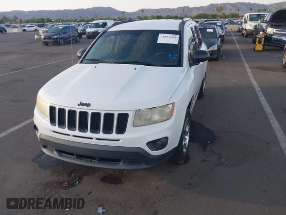 2013 Jeep Compass Sport with VIN 1C4NJCBA1DD272937, listed as a IAAI auction lot 39855648 with 118,136 mi miles. Bid and sale history available at carsss.com. Image 6.