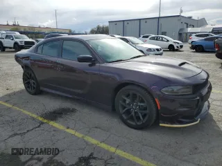 2021 Dodge Charger GT with VIN 2C3CDXHG5MH666630, listed as a Copart auction lot 51008475 with 24,456 mi miles and Salvage Title. Bid and sale history available at DreamBid. Image 4.