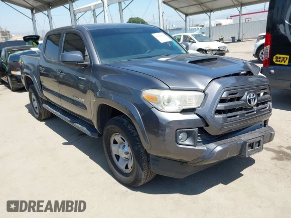 2016 Toyota Tacoma SR5 with VIN 5TFAX5GN7GX055884, listed as a IAAI auction lot 41943589 with 85,443 mi miles. Bid and sale history available at carsss.com. Image 1.