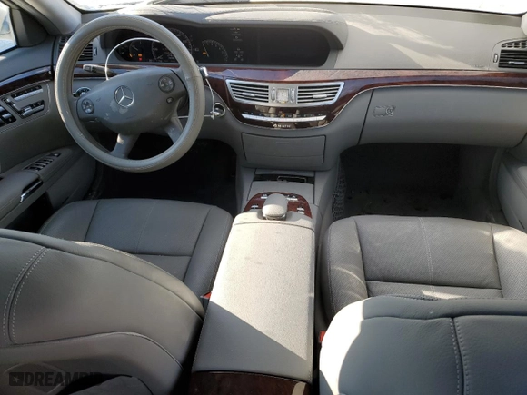 2007 Mercedes-Benz S-Class 5.5L V8 with VIN WDDNG86X57A112484, listed as a Copart auction lot 87850265 with 74,980 mi miles and Salvage Title. Bid and sale history available at carsss.com. Image 8.
