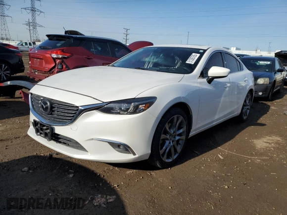 2016 Mazda Mazda6 i Grand Touring with VIN JM1GJ1W57G1422162, listed as a Copart auction lot 51305765 with 75,441 mi miles and Salvage Title. Bid and sale history available at carsss.com. Image 1.