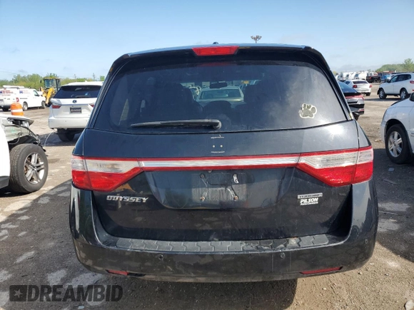 2011 Honda Odyssey Touring Elite with VIN 5FNRL5H93BB091560, listed as a Copart auction lot 52836454 with 288,041 mi miles and Salvage Title. Bid and sale history available at DreamBid. Image 6.