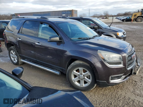 2015 GMC Acadia SLE with VIN 1GKKRPKD8FJ330046, listed as a Copart auction lot 85221354 with 196,105 mi miles and Non Repairable. Bid and sale history available at carsss.com. Image 4.